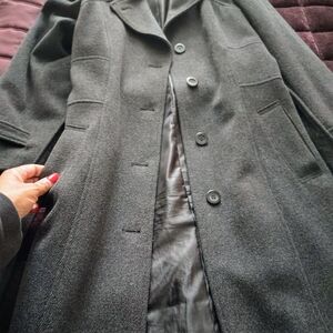 Jones New York Belted Wool Long Coat
